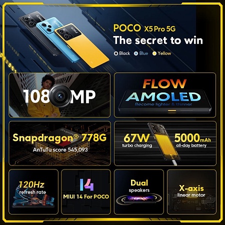Xiaomi Poco X5 Pro 5G 8/256Gb (Blue)
